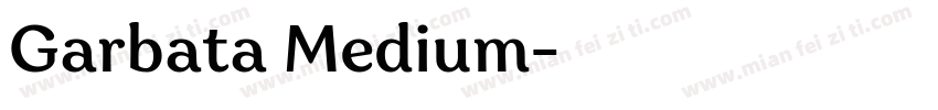 Garbata Medium字体转换